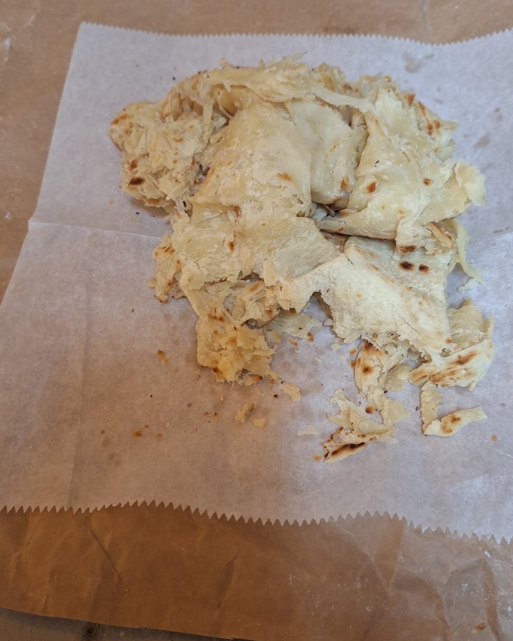 Buss up shut at Tara's Roti Shop